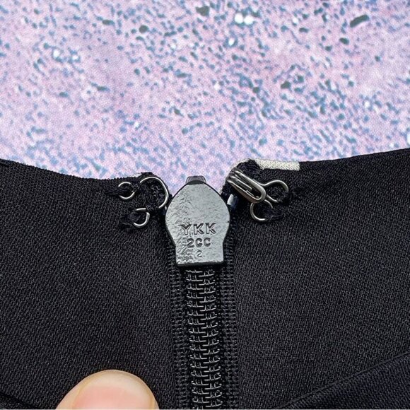 Diane Von Furstenberg black silk long sleeve dress size 12 pop art - Picture 7 of 9